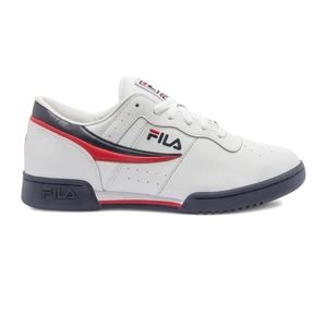 Brand New Fila Low White Blue & Red Size 6.5